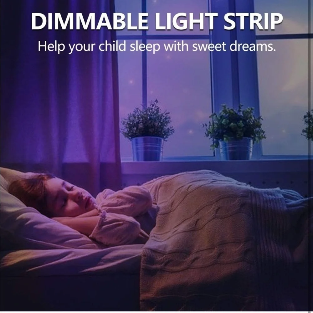 Brand New RGB LED Strip Lights Color Changing 32.8' 10m Remote 3M Adhesive Clips